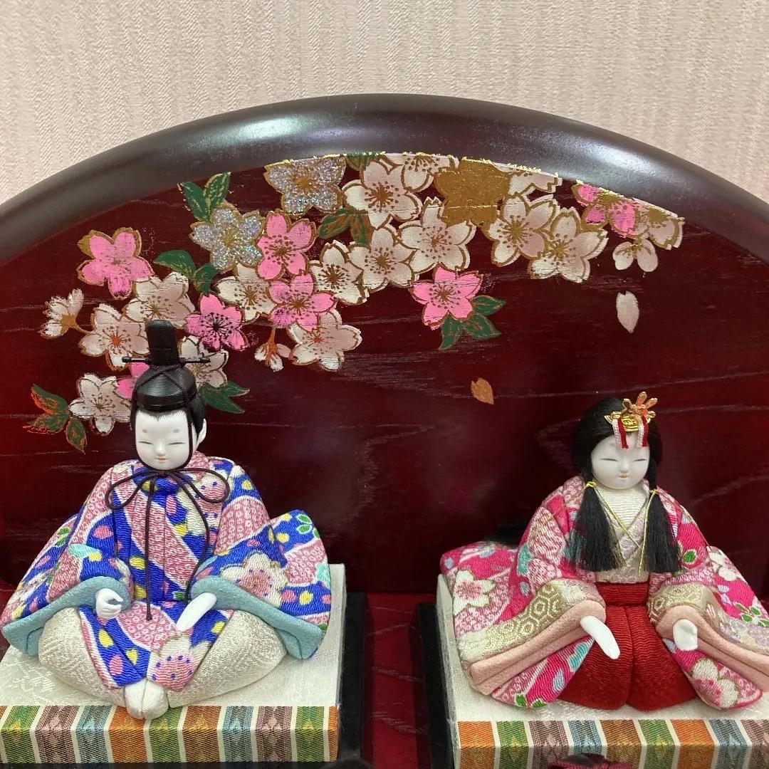 KM1 木目込五人飾り　一秀作木目込　木目込人形　ひな人形木目込