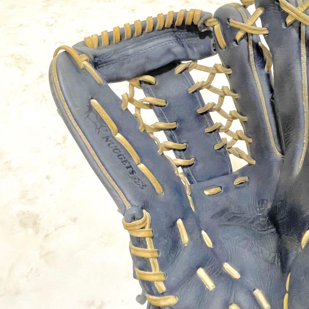 ⚾️ミズノ　一般軟式グローブ 　ビューリーグ　右投げ 　ブルーネイビー系