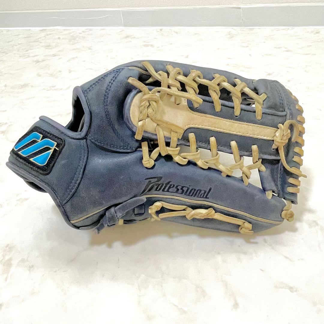 ⚾️ミズノ　一般軟式グローブ 　ビューリーグ　右投げ 　ブルーネイビー系