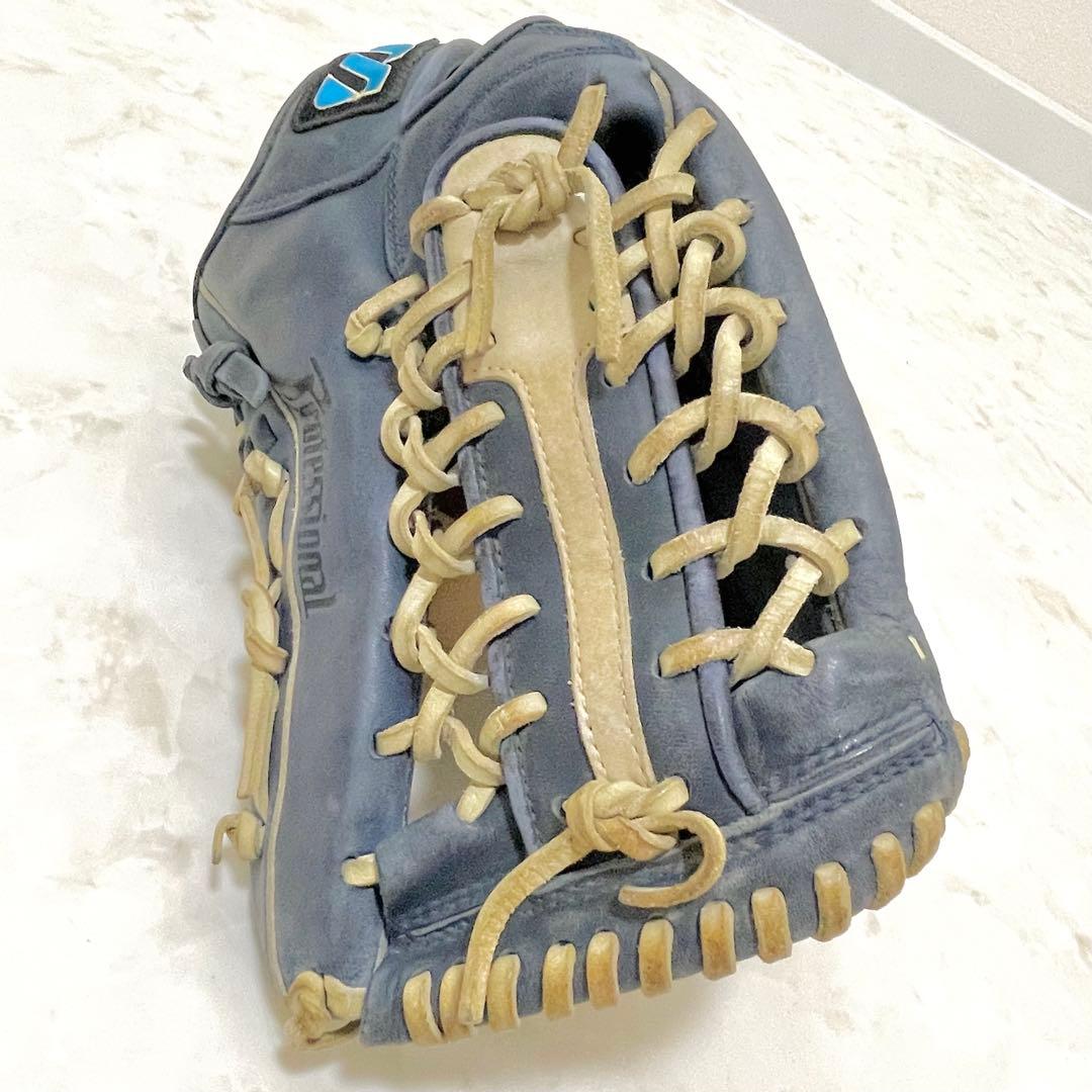 ⚾️ミズノ　一般軟式グローブ 　ビューリーグ　右投げ 　ブルーネイビー系