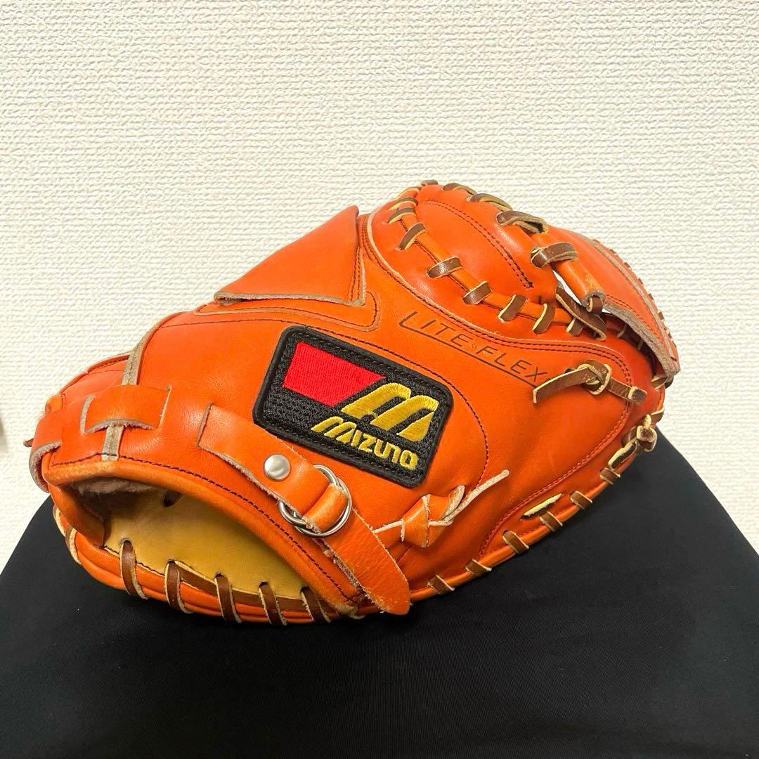 197 ミズノ ビンテージ 極美品 軟式 キャッチャーミット