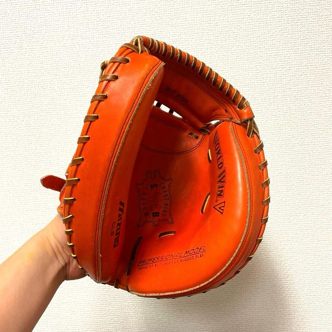 197 ミズノ ビンテージ 極美品 軟式 キャッチャーミット