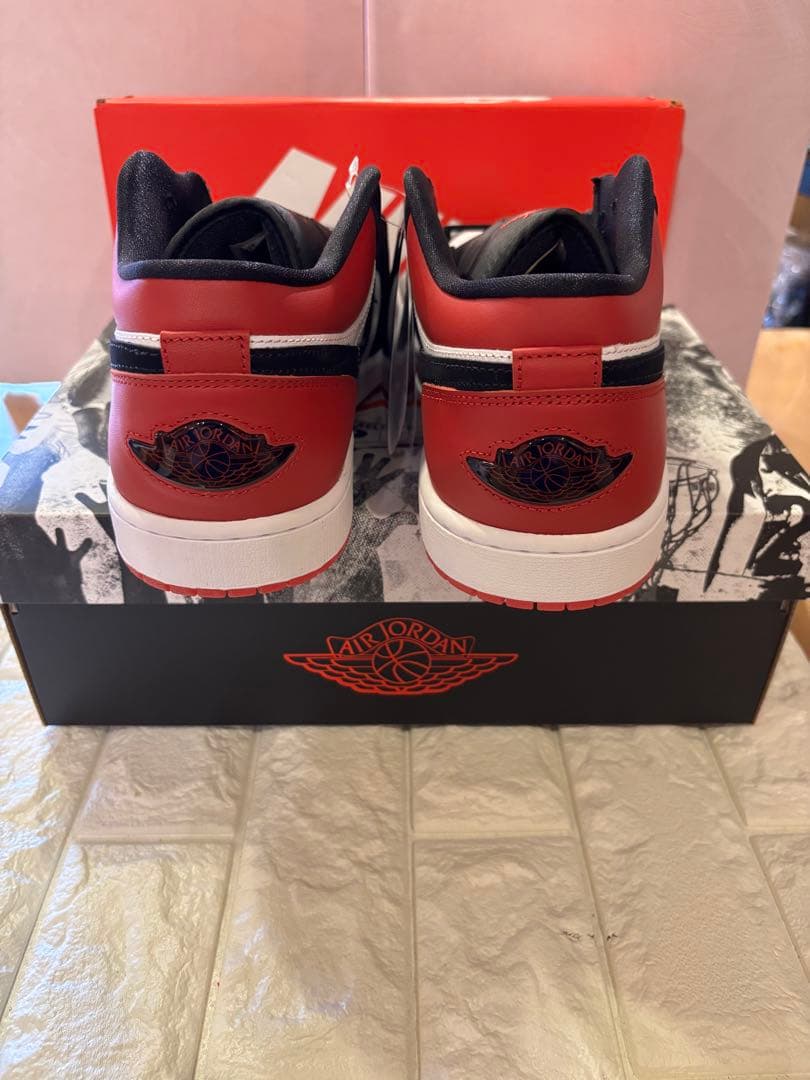 Nike AirJordan 1 Low ホワイト/ブラック/レッド２９.5cm