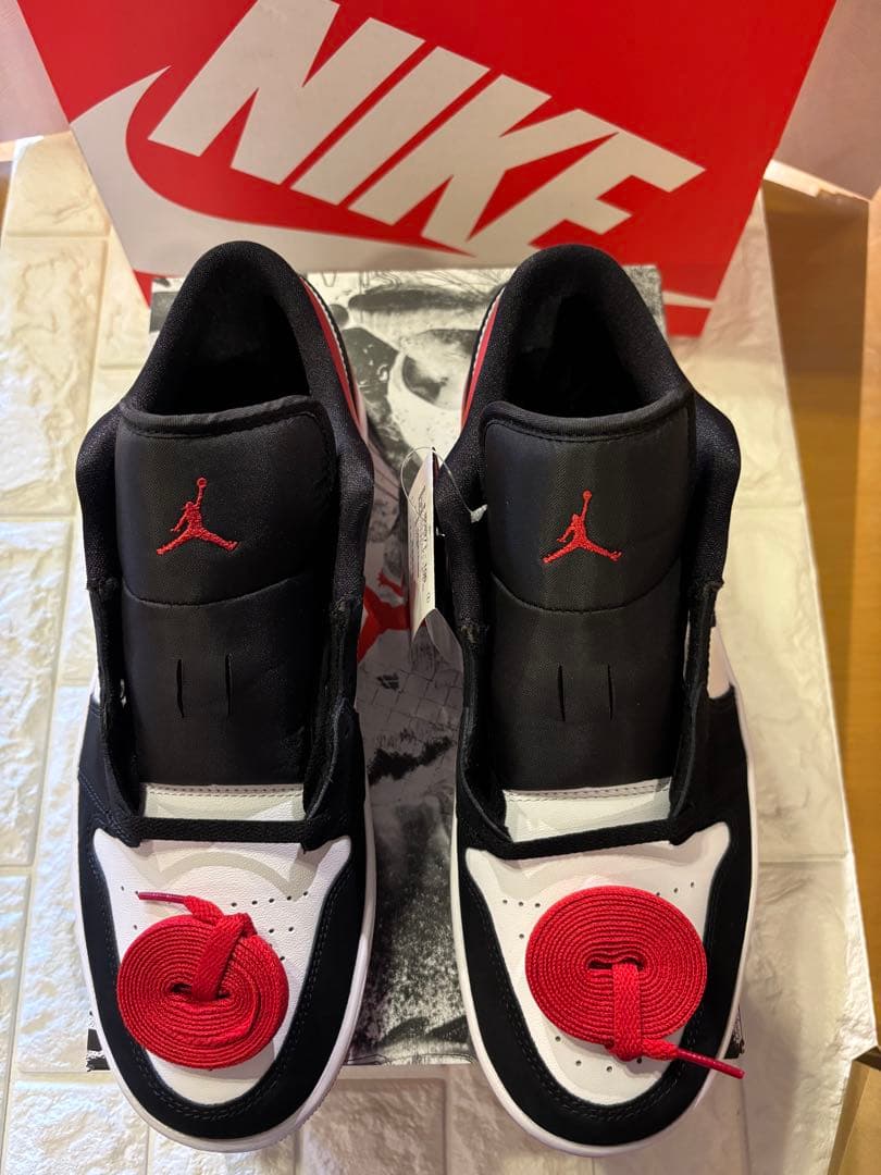 Nike AirJordan 1 Low ホワイト/ブラック/レッド２９.5cm