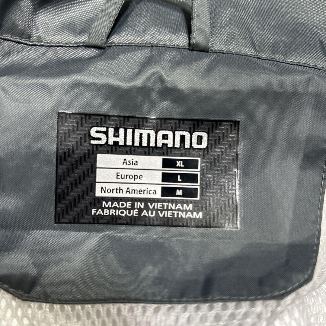 未使用　シマノ　防水ドライシールド　ナイロン　フィッシングジャケット　XL 黒