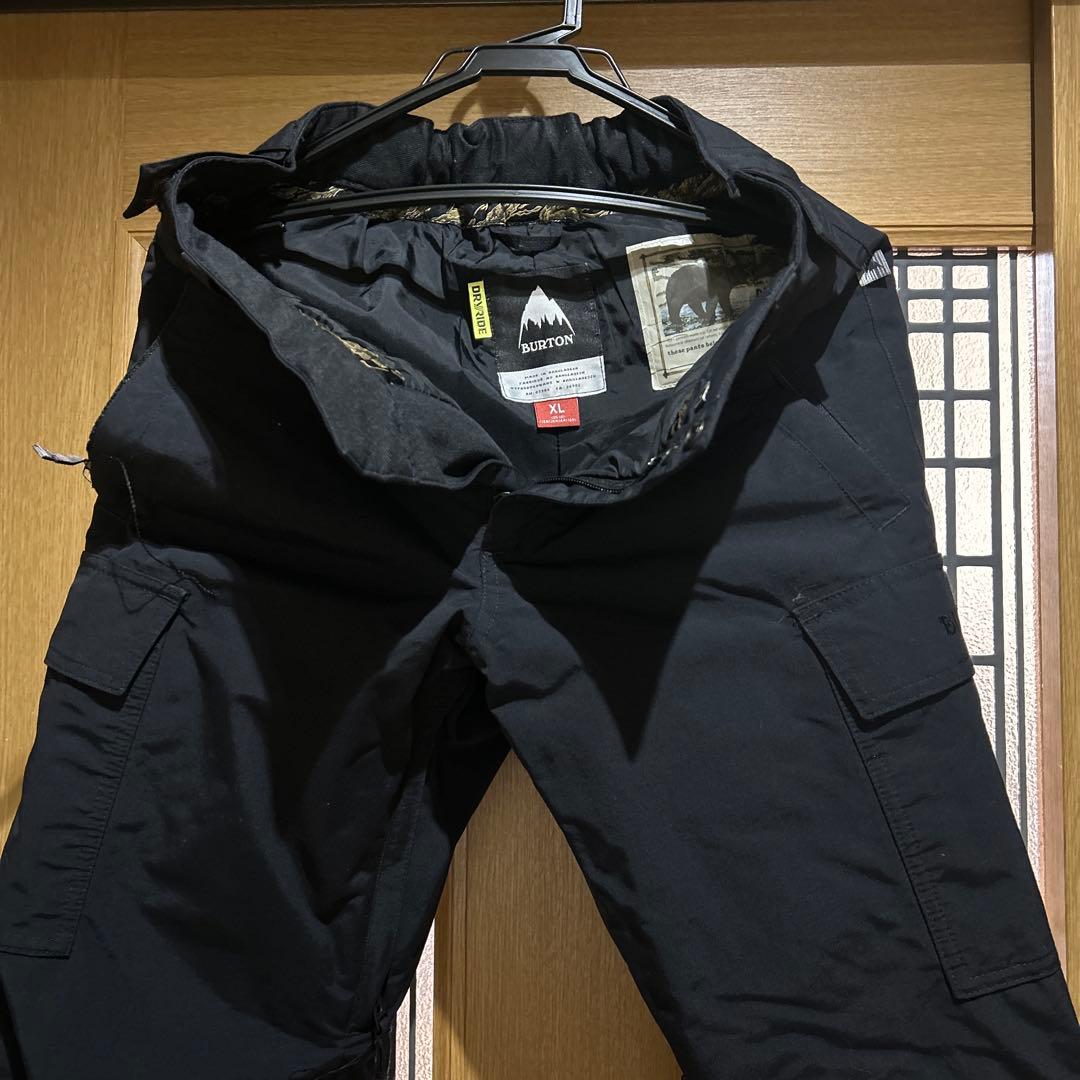 BURTON スノーボードウェアXL 上下セット ブラック