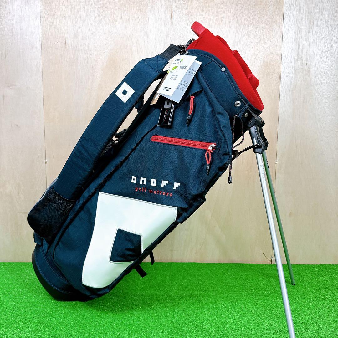新品未使用 ONOFF オノフ キャディバッグ スタンド OB0324 ネイビー