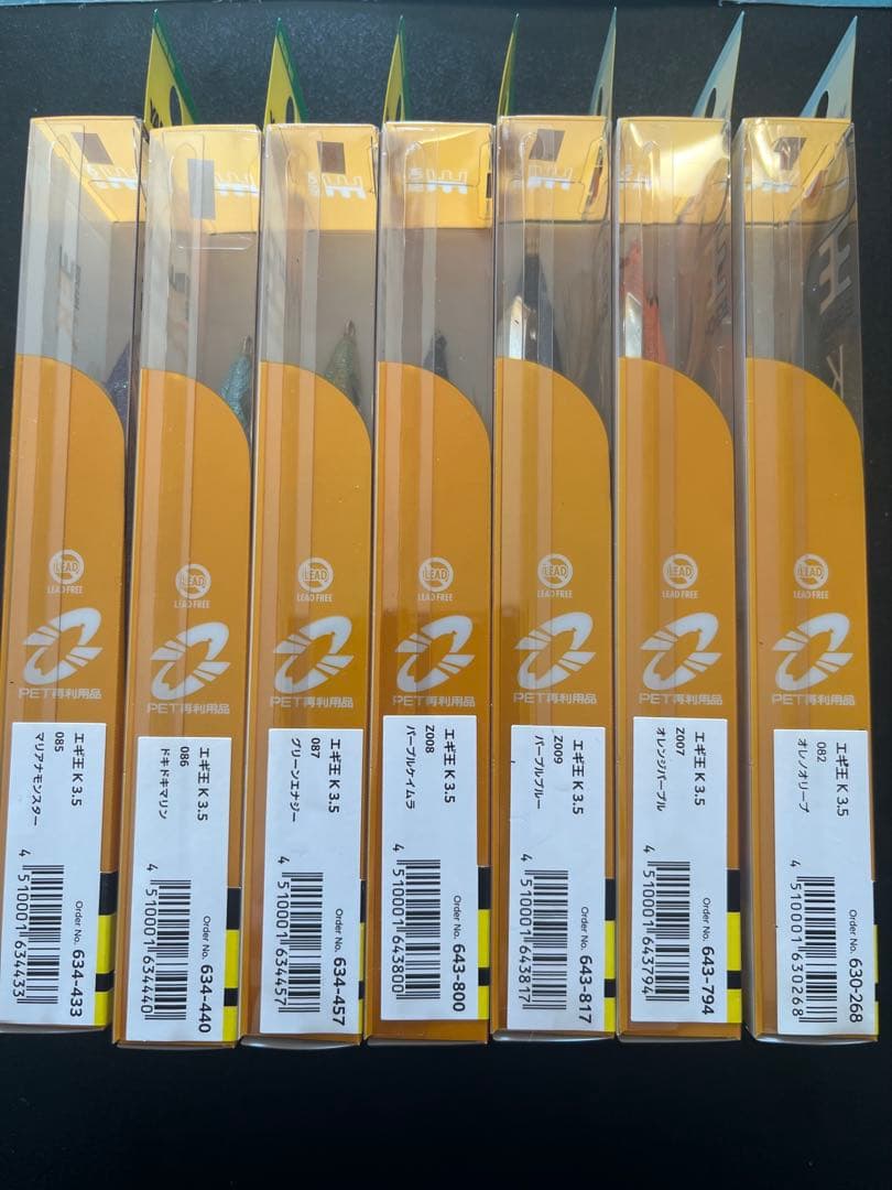 エギ王K3.5新品7本ステッカー4枚