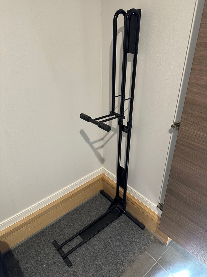 サイクルロッカー　自転車　縦置き　スタンド　CS-650 BLACK