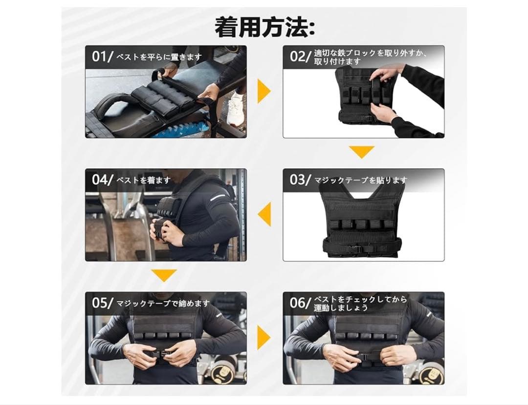 Magic Life　ウェイトベスト　1〜20kg