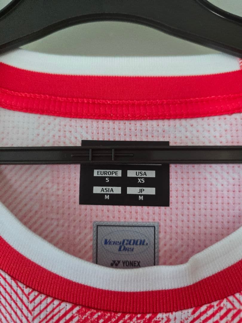 YONEX バドミントンシャツ JP M レッド