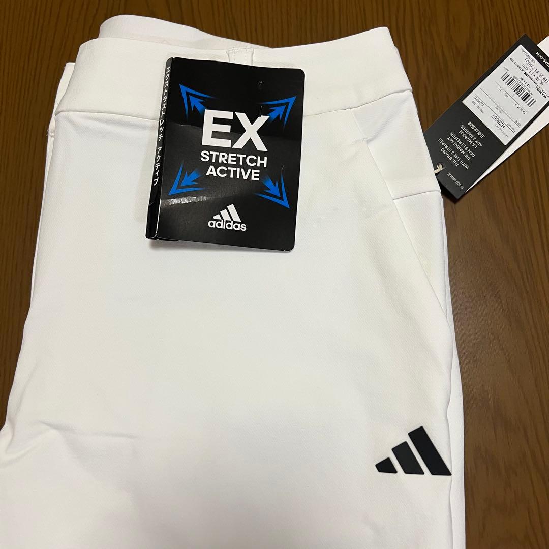 adidas ゴルフ　レディース　撥水 フルレングスパンツ ホワイト　L 新品