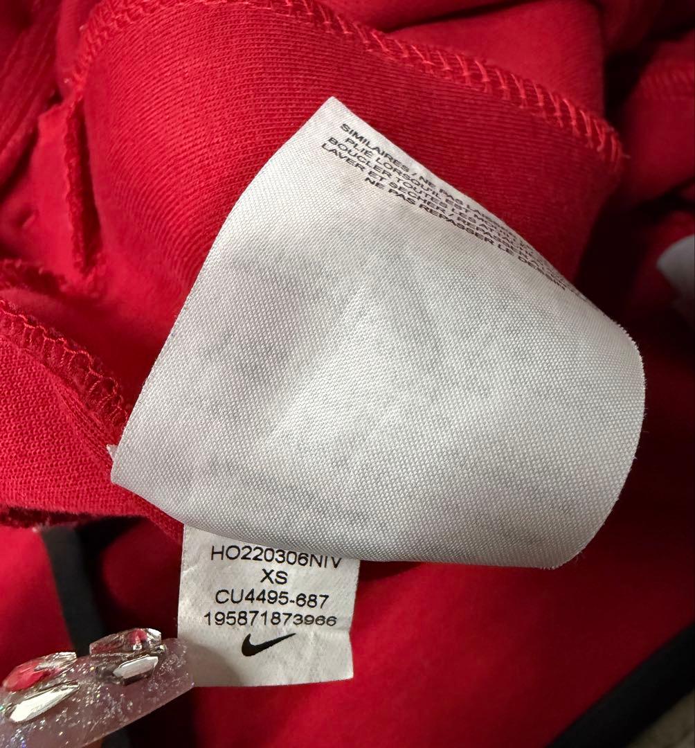 【廃盤旧テック激レア】NIKE ナイキテックフリース　レッド　上下XS