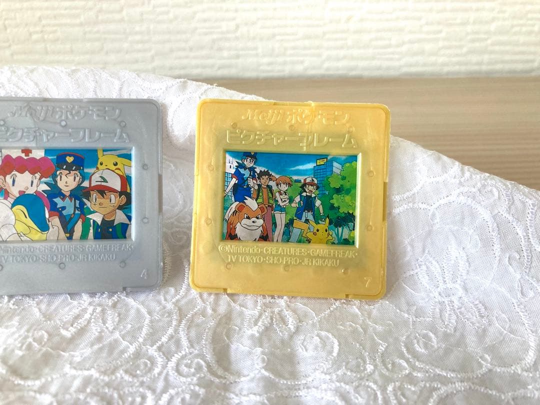 Meiji ポケモン ピクチャーフレーム 3点 #ピカチュウ、ヒノアラシ、サトシ