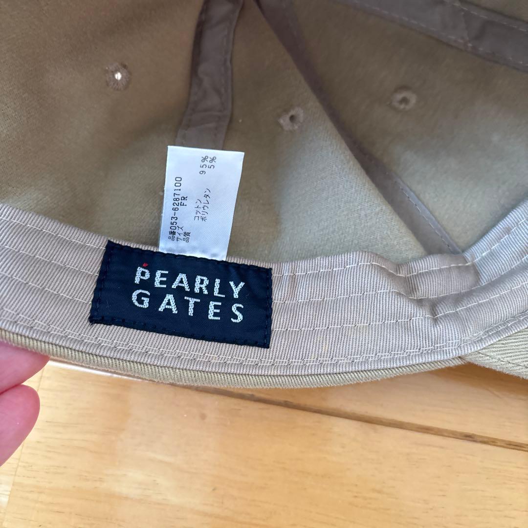 PEARLY GATES ベージュキャップ 89
