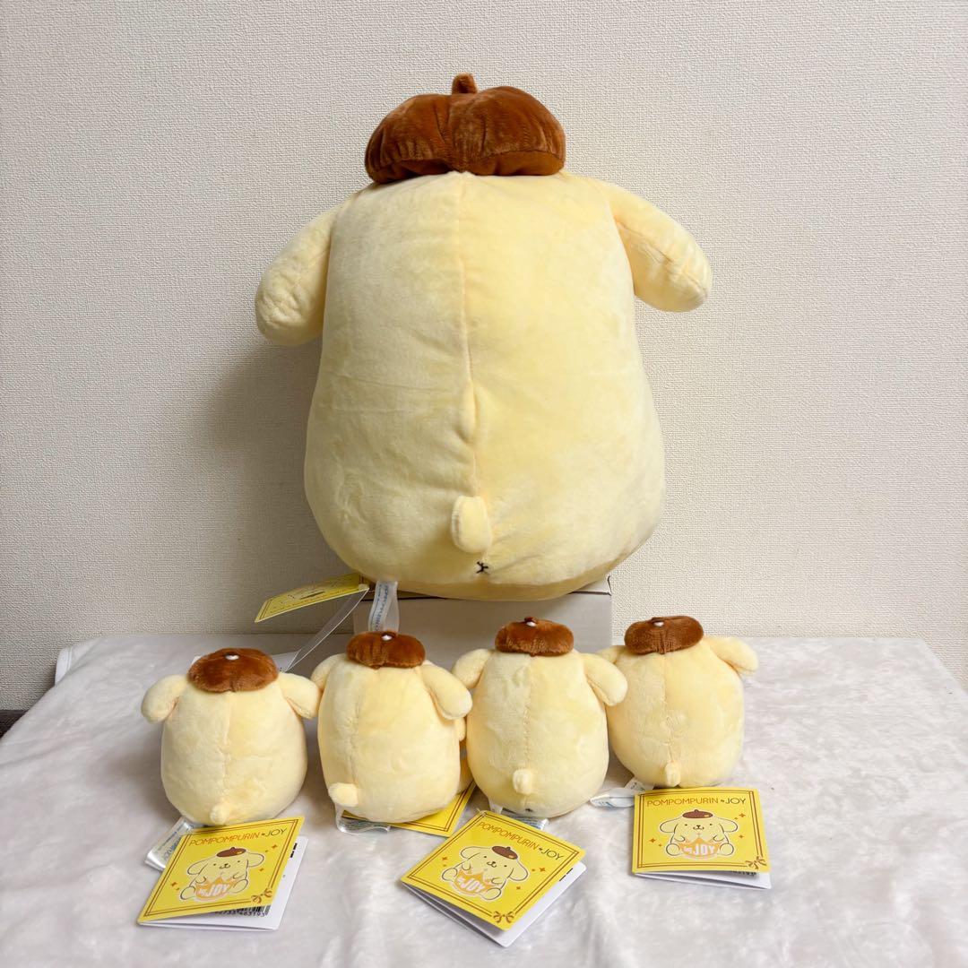 ≒JOY×ポムポムプリン　Lぬいぐるみ　マスコット　 5個　ニアジョイ