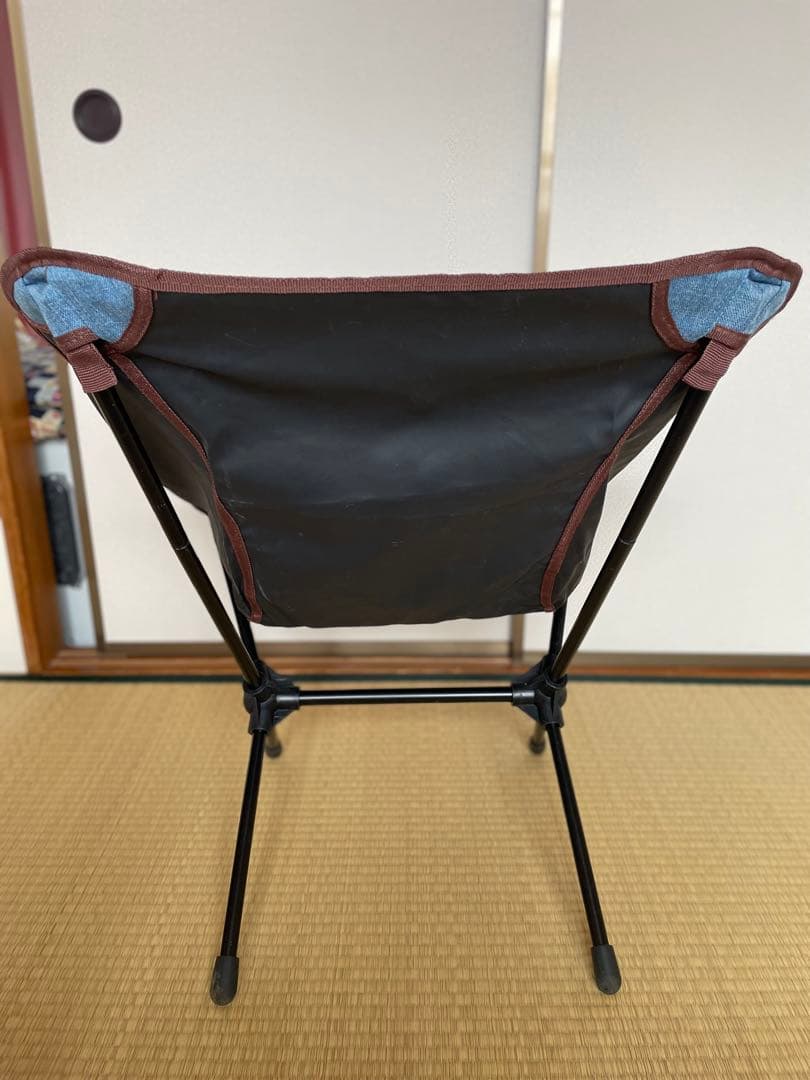 デニム調折りたたみアウトドアチェア 2つセット
