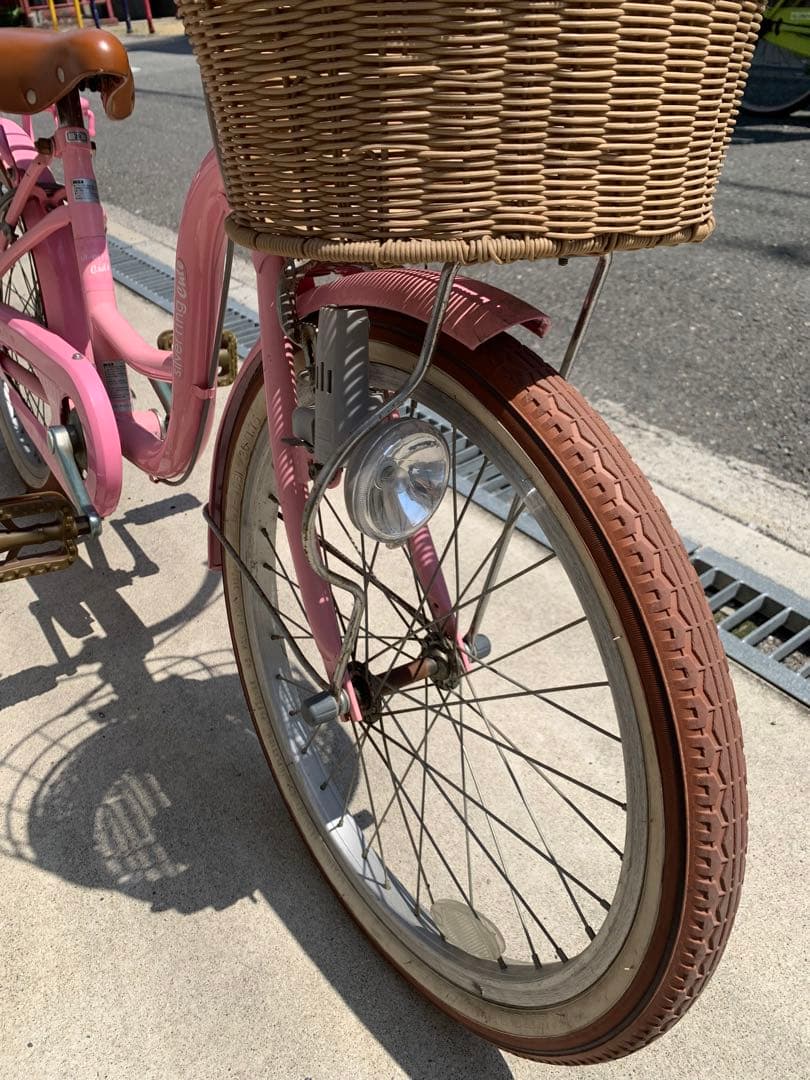 ダイワサイクル　自転車　20インチ　シルバーリング　SRC20 ピンク　女の子