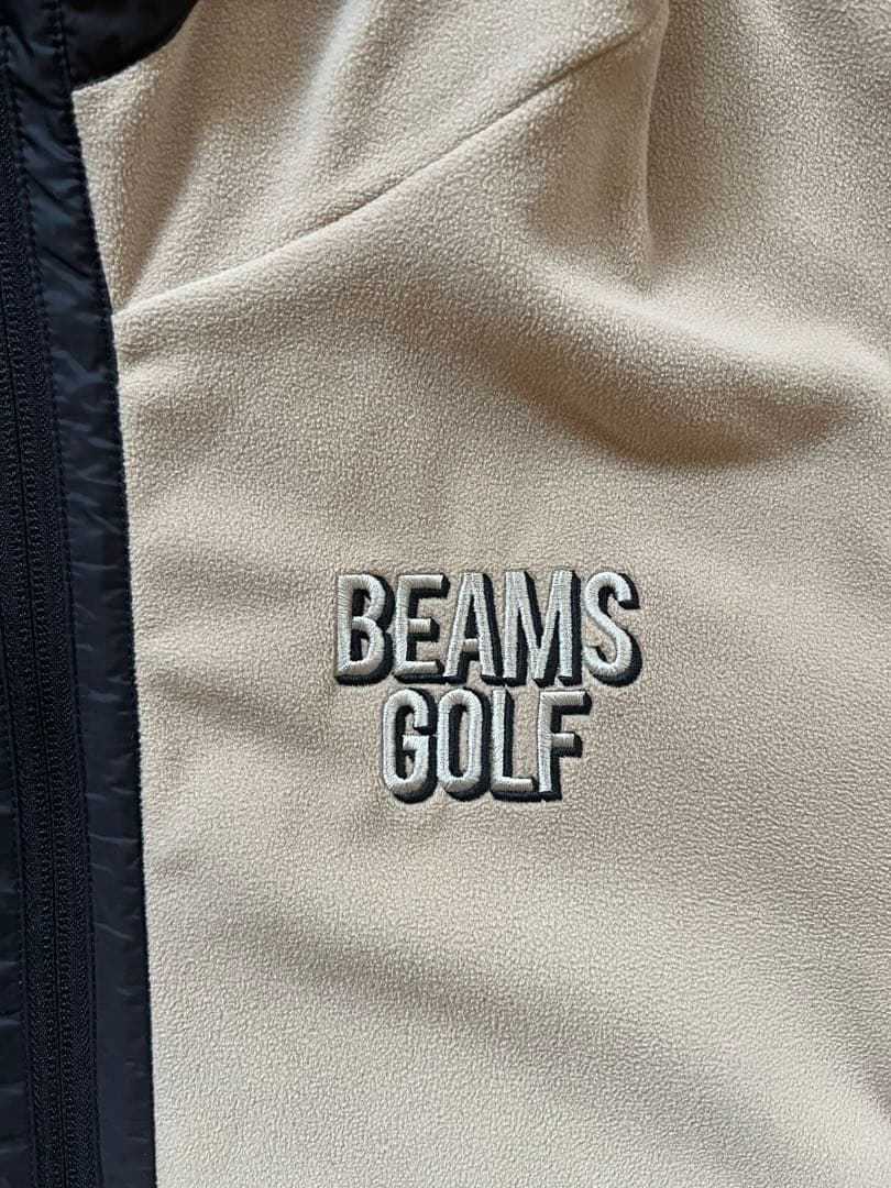 BEAMS GOLF フリースパーカー ベージュ L ビームスゴルフ