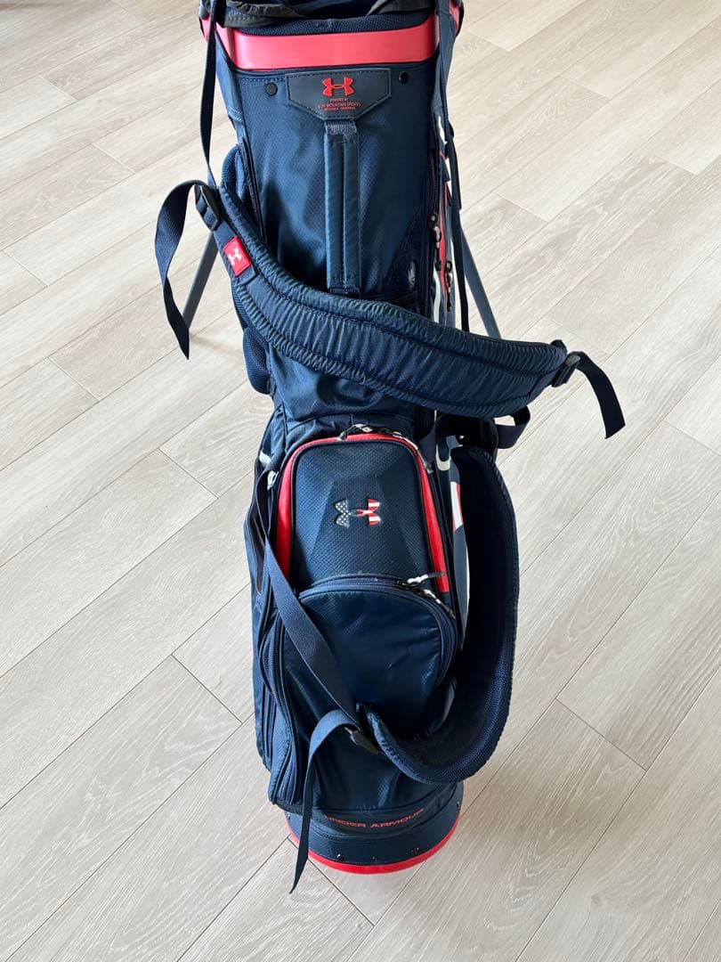 Under Armour スタンド式キャディバッグ ネイビー/レッド