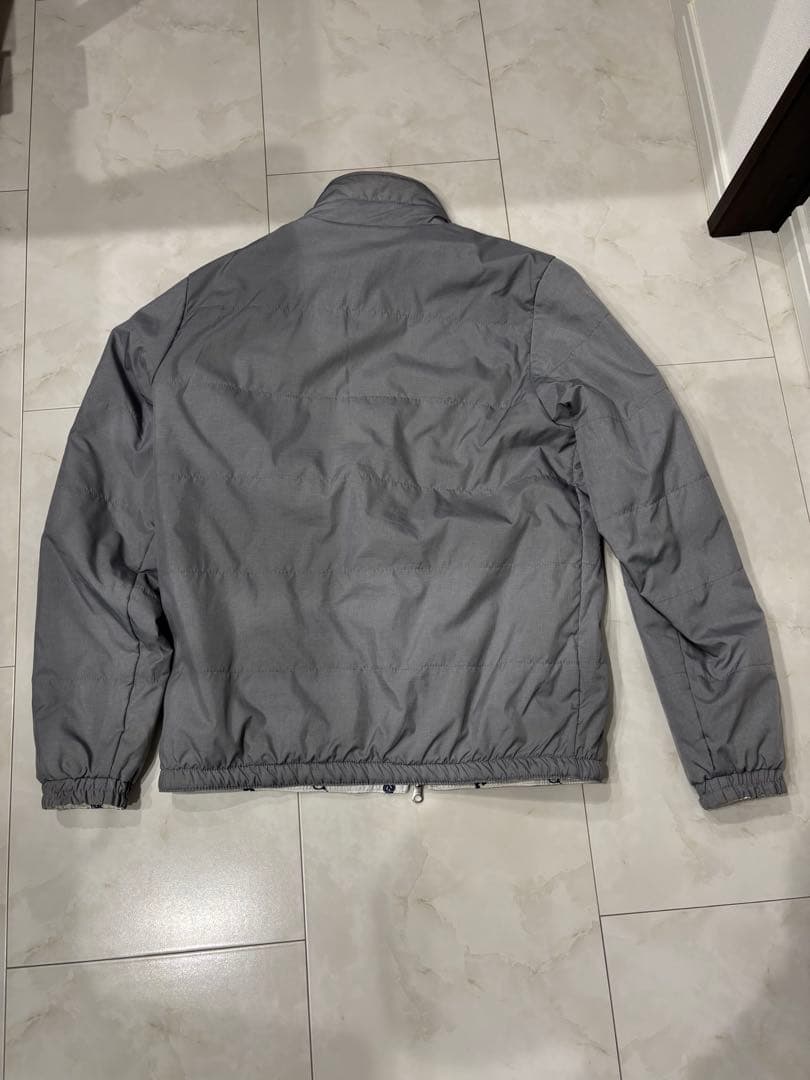 adidasゴルフ　メンズダウンセット　サイズL 白グレー