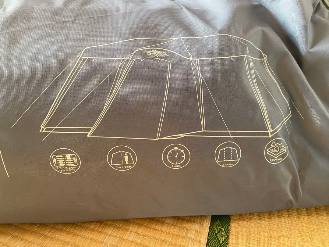CORE EQUIPMENT インスタントキャビンテント 5.5m x 3.0m