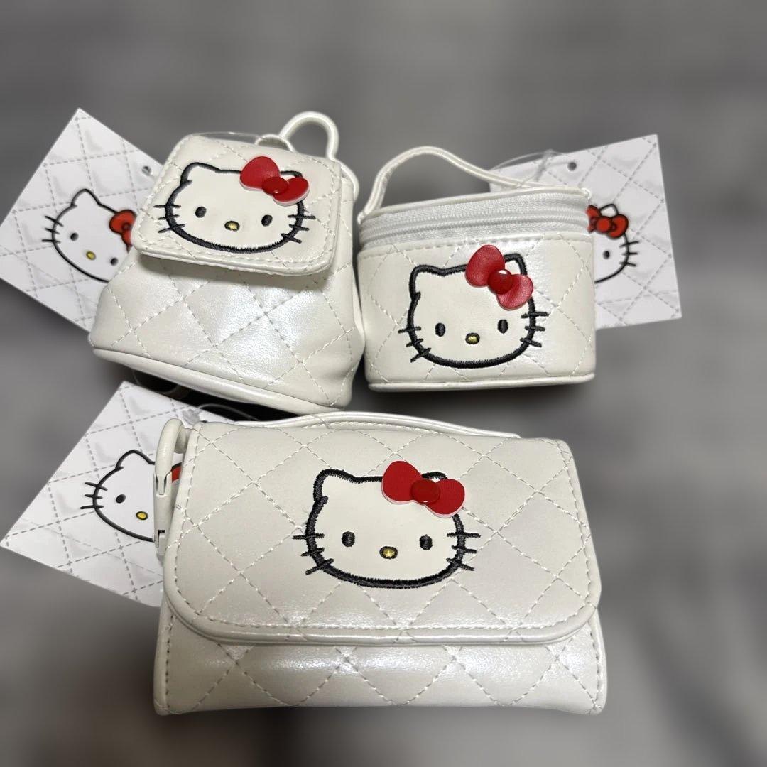 【正規品】ハローキティ ミニチュアキルト3点セット ホワイト