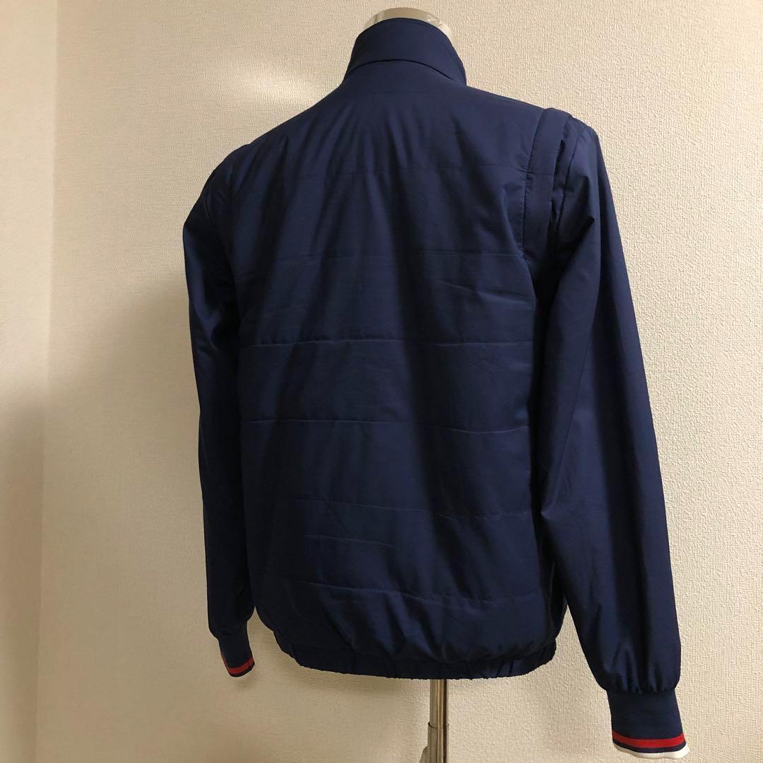 ルコックゴルフ◆ジップアップ 2way 中綿 ジャケット ネイビー Mサイズ