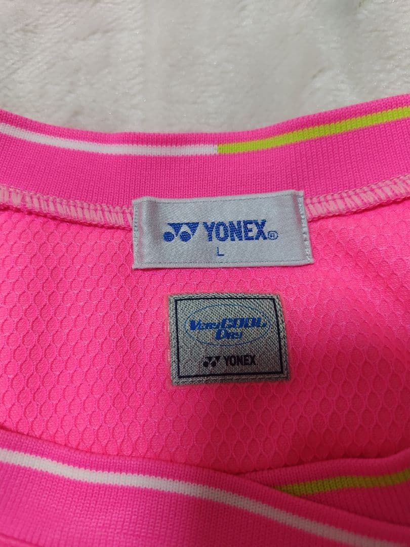 SALE　 YONEX バドミントンゲームシャツ　WOMEN L ピンク