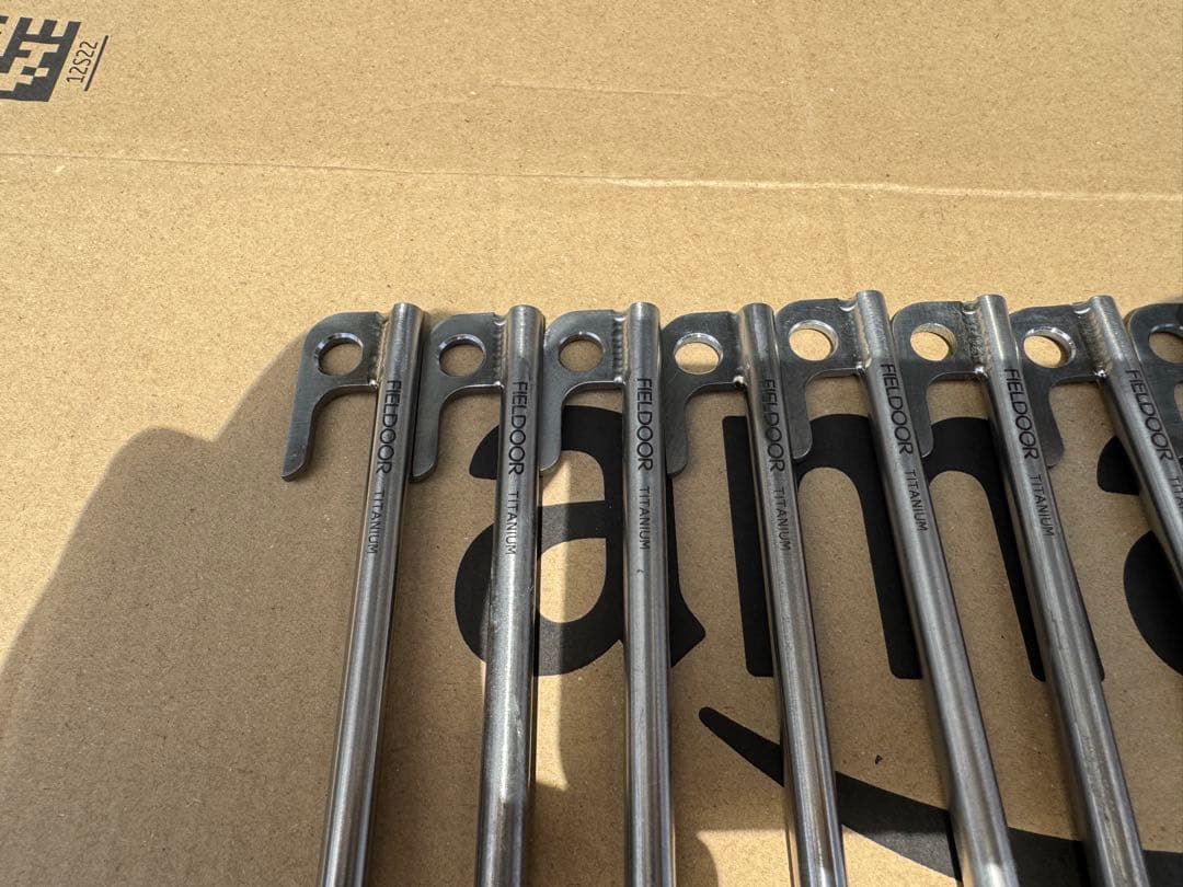 FIELDOOR チタンペグ　24cm 24本　フィールドア　ペグ　チタン