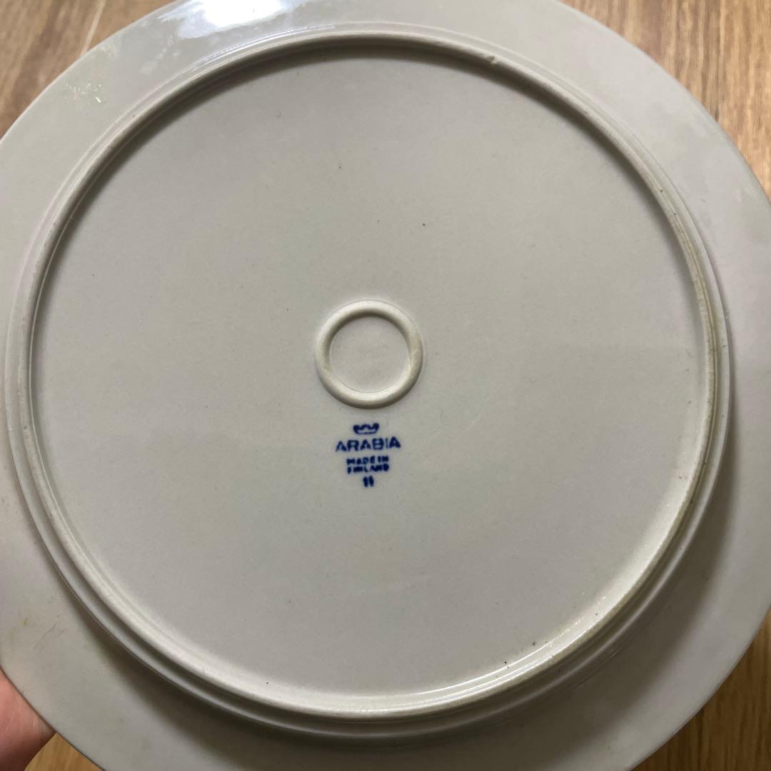 アラビア　お皿　25.5センチ　2枚　青