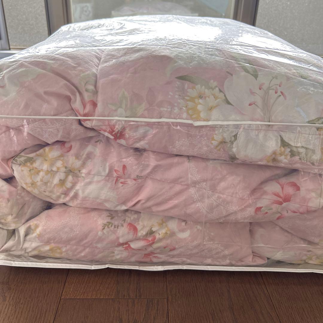 【専用になりました】羽根掛け布団（透明カバー付き）