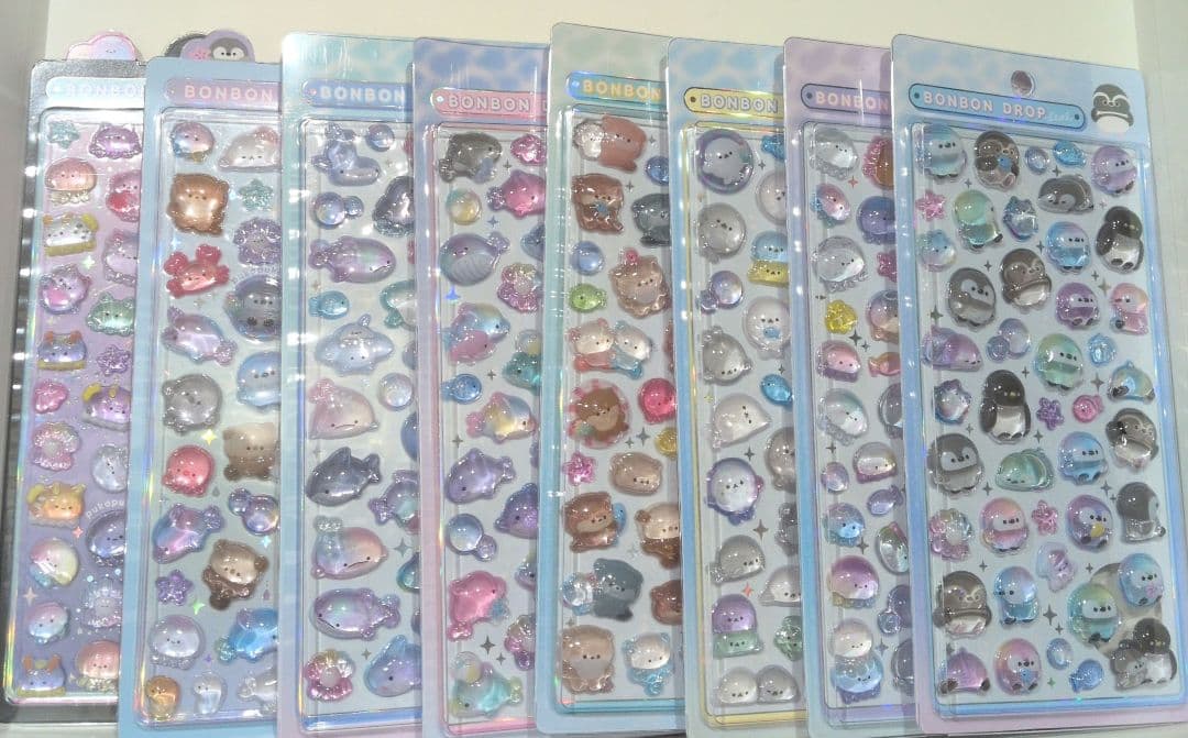 ☆国内正規品☆水族館限定ボンボンドロップシール　8枚セット