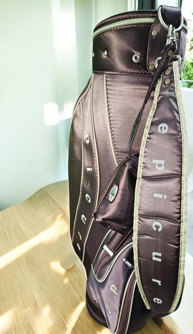 送料無料/超美品　epicure 高級ゴルフバッグ COFEEブラウン