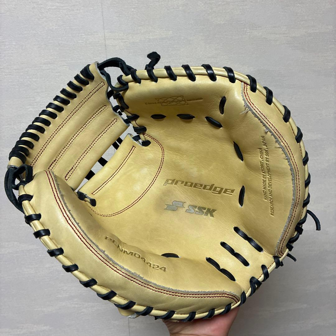 【ほぼ新品】SSK プロエッジキャッチャーミット軟式用