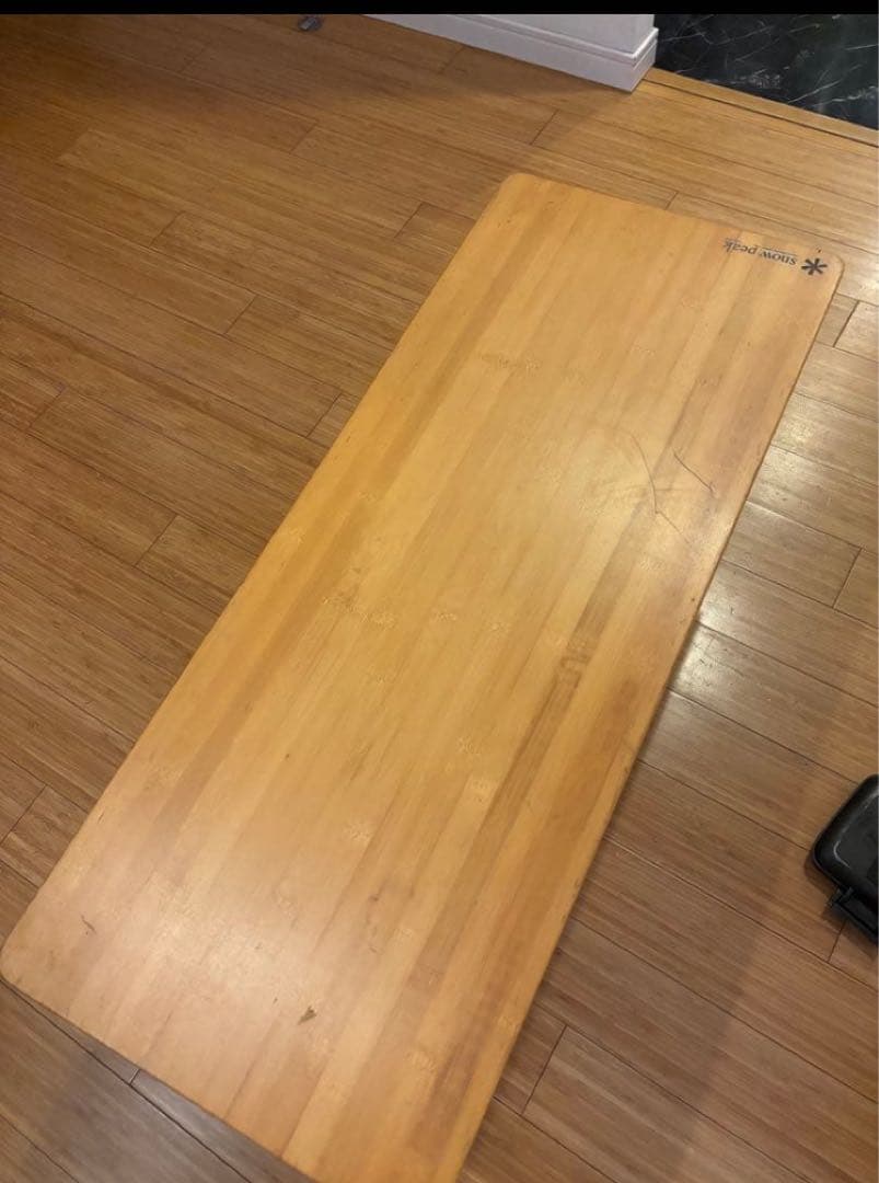 【希少・廃盤】スノーピーク フォールディングシェルフ竹 ショート LV-065T