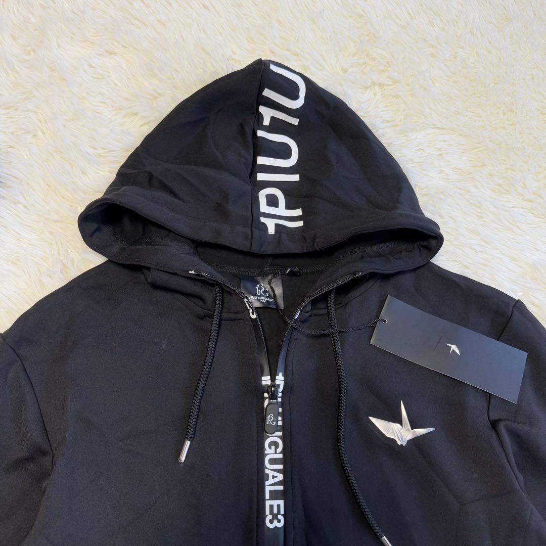 1PIU1UGUALE3 GOLF 新品✨ジップアップパーカー Ⅳ ブラック