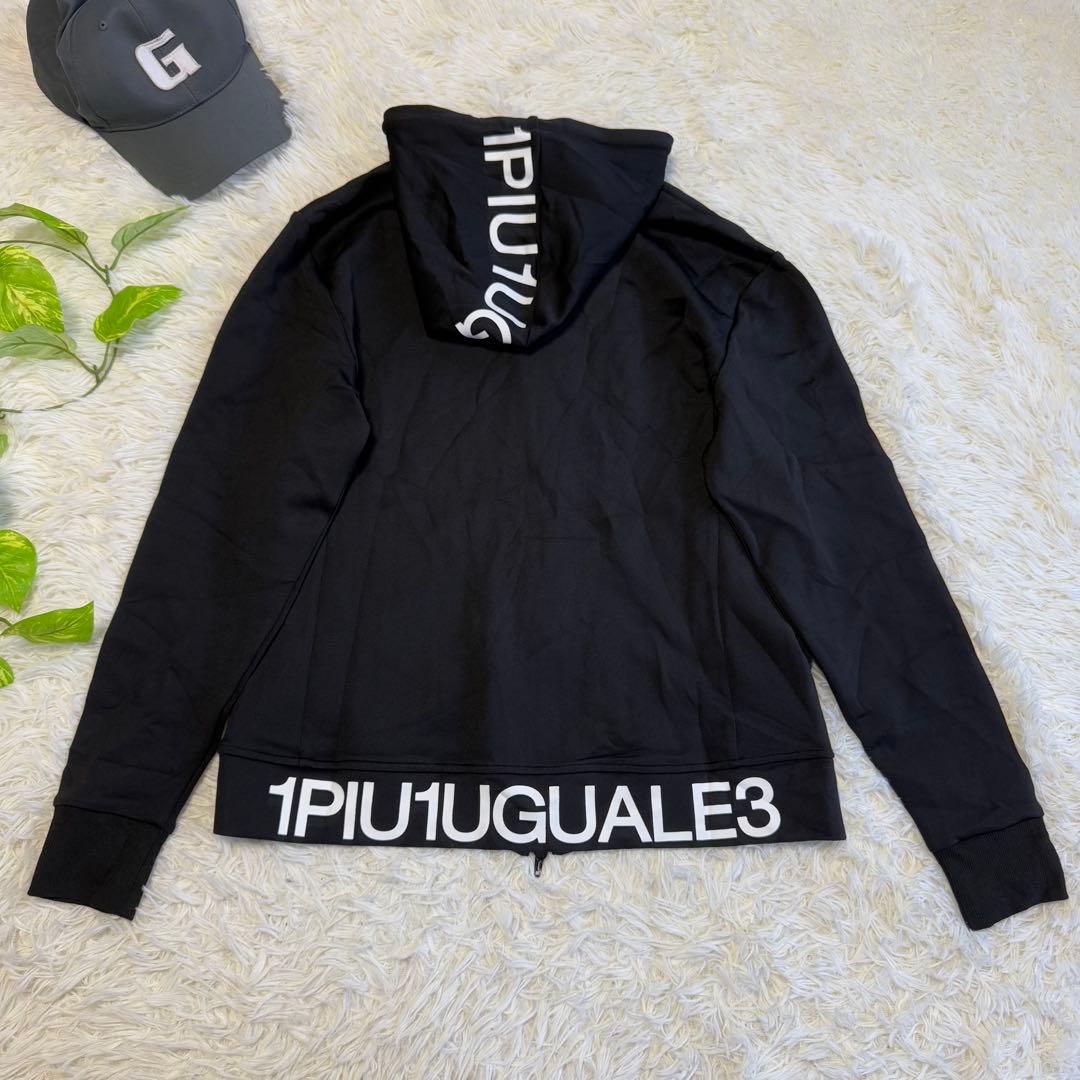 1PIU1UGUALE3 GOLF 新品✨ジップアップパーカー Ⅳ ブラック