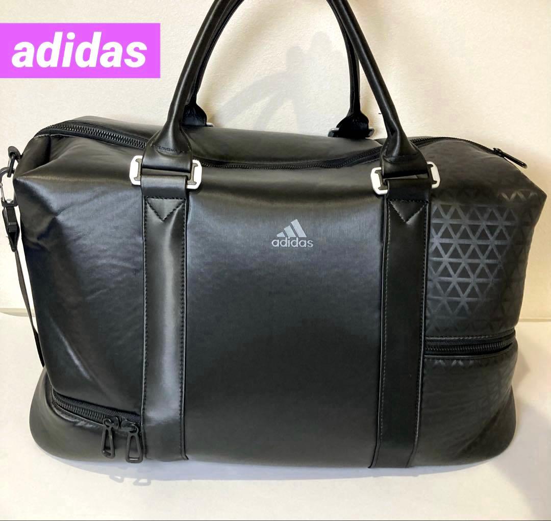 極美品　adidas アディダス ツアープロ　ボストンバッグ 大容量 ブラック
