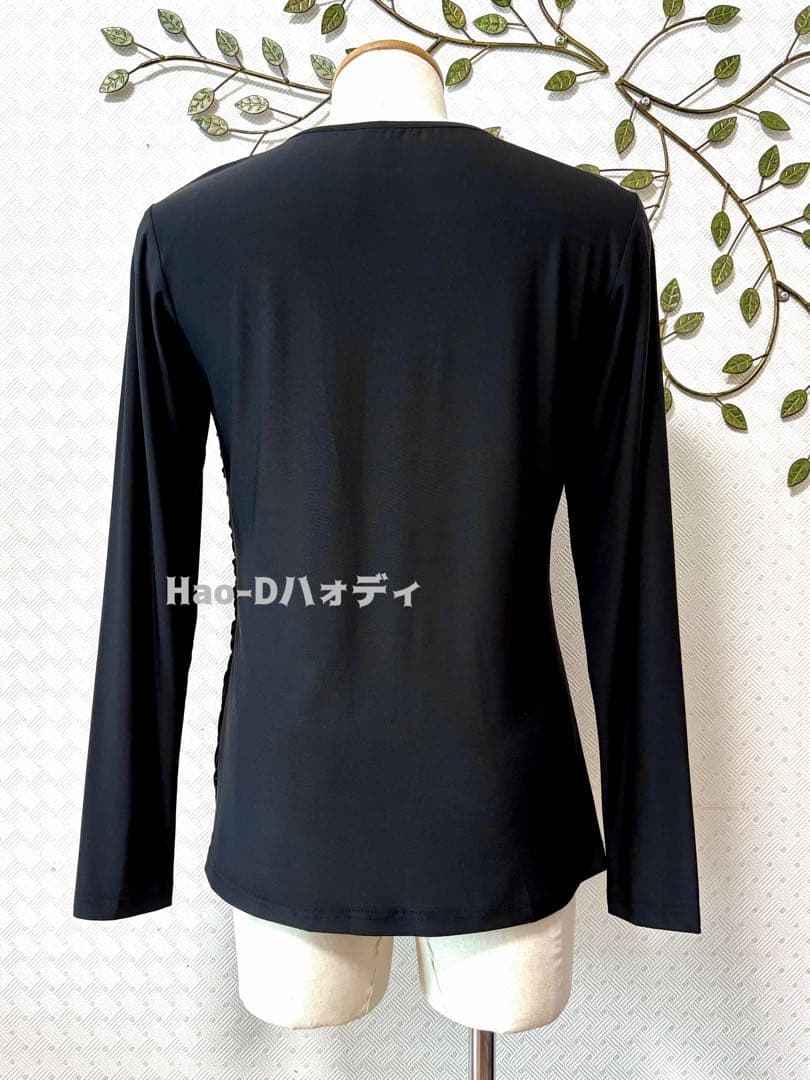 新品★社交ダンス★ラテン★メンズ★シャツ★メッシュドレープ★M