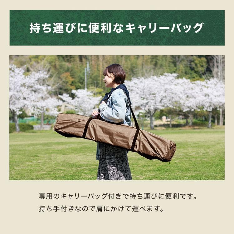 *ワンタッチ★ タープテント 高耐久 撥水 2m×2m アイスグレー 他カラー有