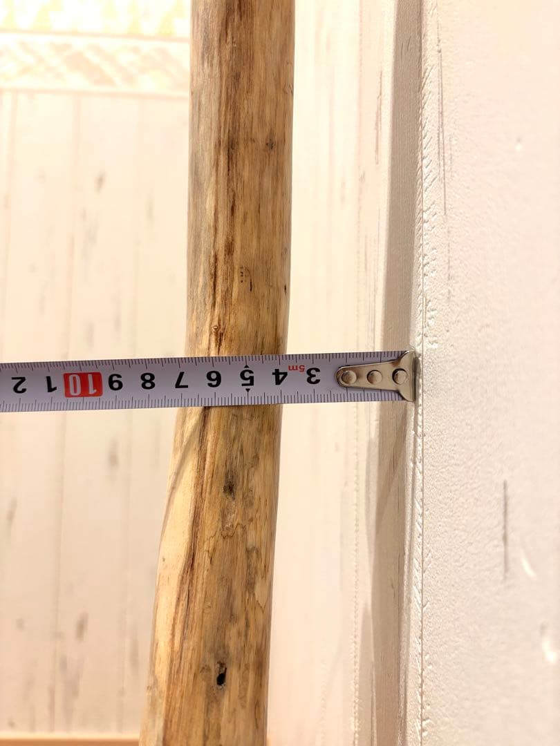 流木　ドアハンドル　ドアノブ　取手　長さ46cm　くの字　おへそ