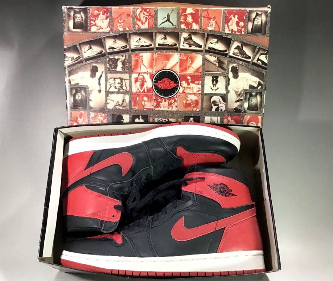 美 NIKE 1994 AIR JORDAN 1 エアジョーダン 1 黒赤 古着