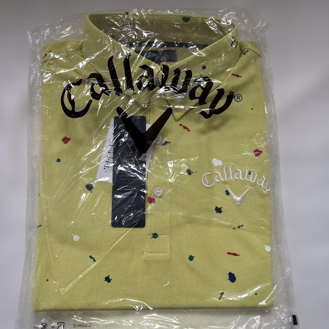 Callaway ゴルフメンズカラフルドットポロシャツ　サイズL