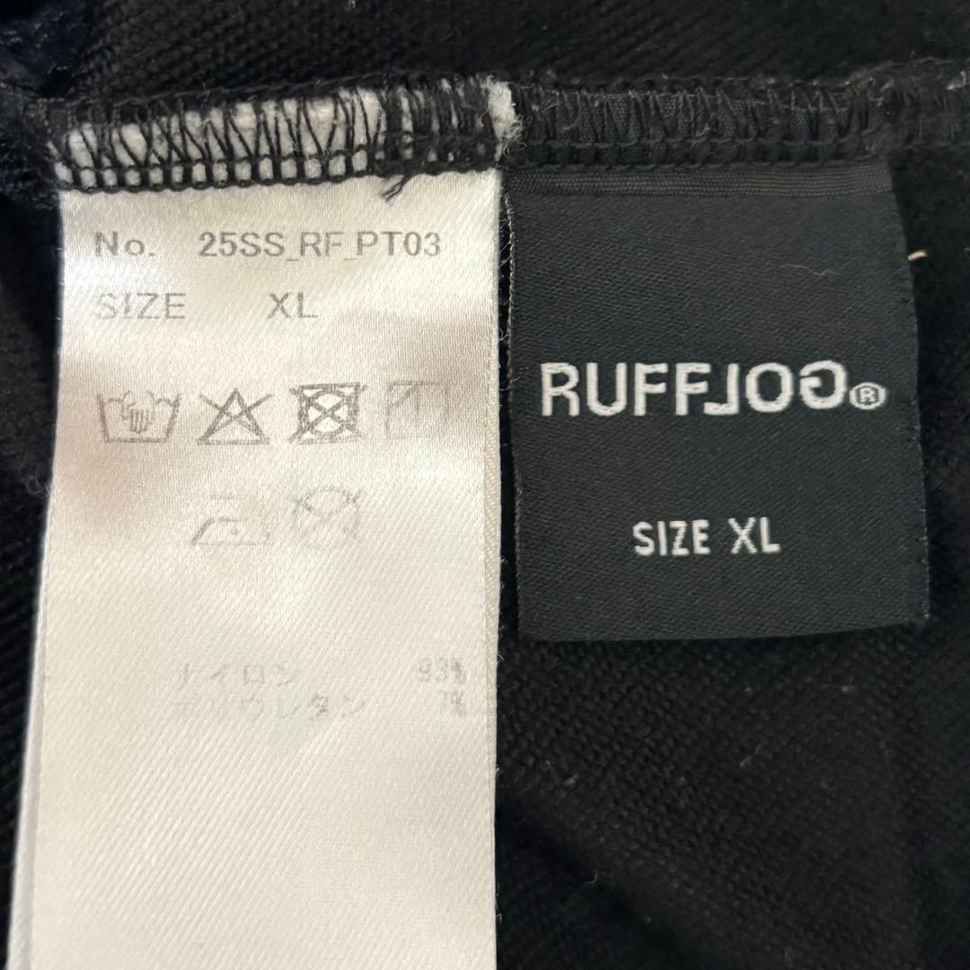 RUFFLOG ラフロッグ サイドポケット ストレッチパンツ 黒 XL