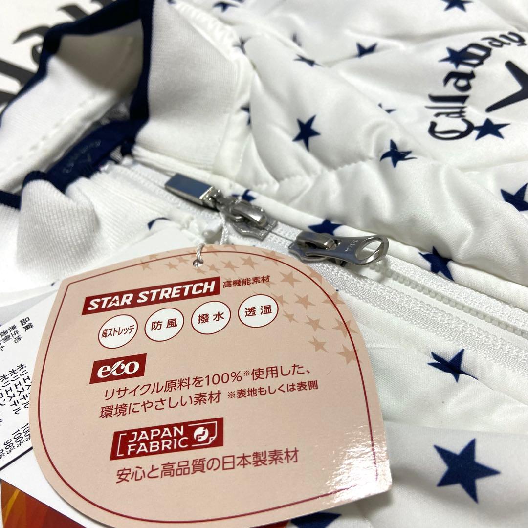 キャロウェイ フルジップ 中綿ベスト LL ストレッチ 撥水 防風 保温 抗菌