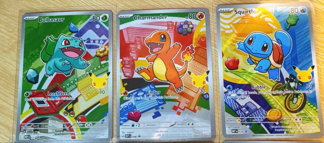 ポケモンカード 30周年記念 プロモ 御三家セット 英語版