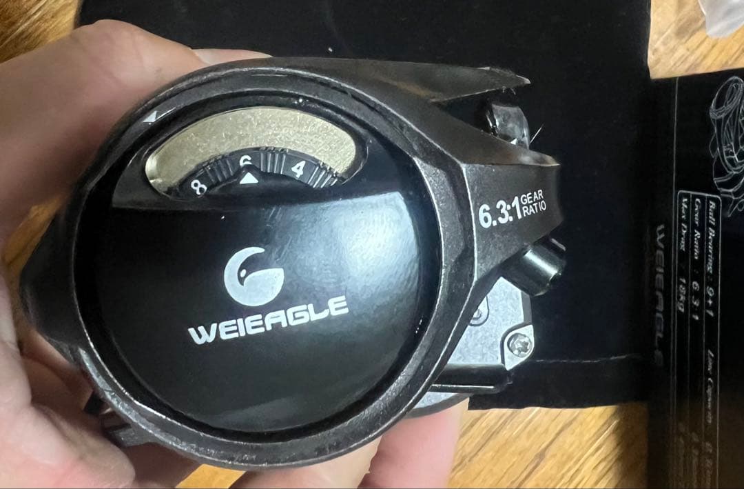 WEIEAGLE TC350PL ベイトリール マグネットブレーキ　左巻