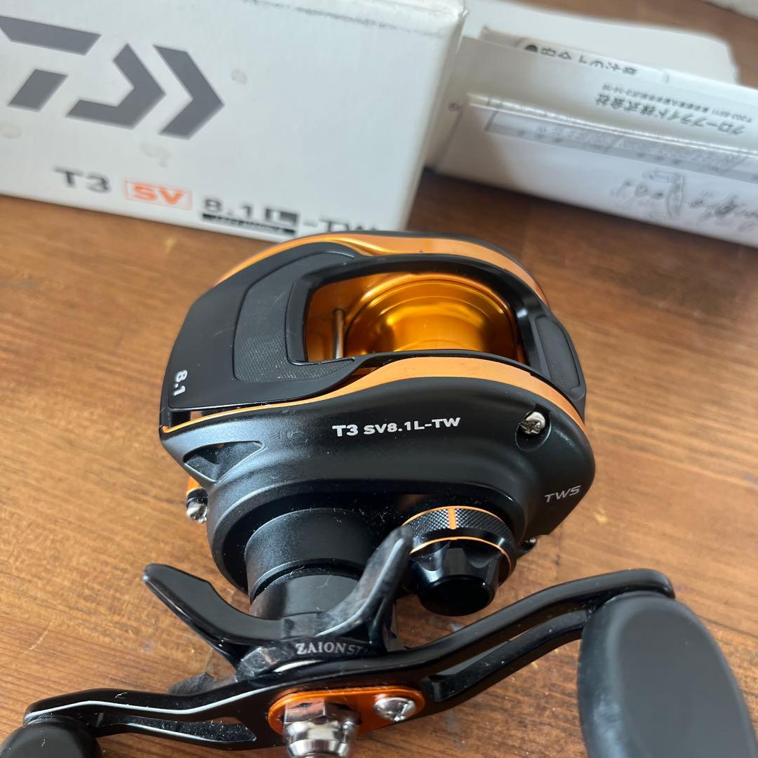 ダイワ　daiwa t3 sv 8.1 l-tw 左　美品　ベタつきなし