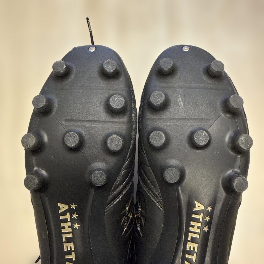 【ATHLETA 】ブラック スパイクシューズ 25.5cm